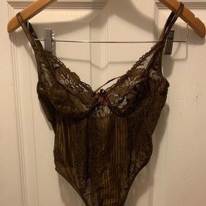 Boohoo Chocolate Bodysuit